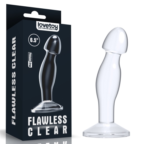 Flawless Clear Prostate Plug 6.5"