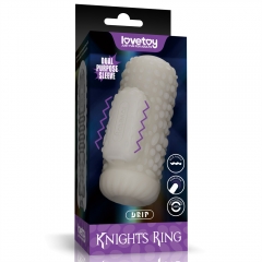 Knights Ring Vibrating Dual Purpose Sleeve-Drip