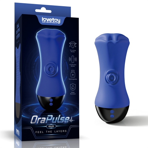OraPulse Duo Stroker–Licking & Vibration