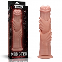 12.5" Monster Bendable Hand Grip Cock (Flesh)